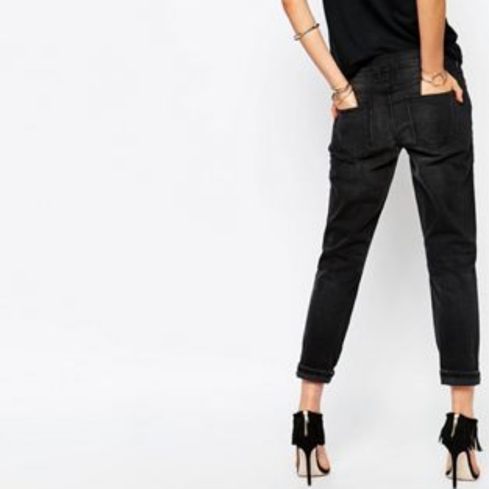 🇺🇸 CURRENT/ELLIOTT The Fling Slim Boyfriend Jean Size 25 - Picture 3 of 16